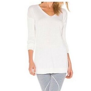 VIMMIA SHAVASANA REVERSIBLE 4-WAY STRETCH LIGHTWEIGHT WHITE SWEATER SIZES S
